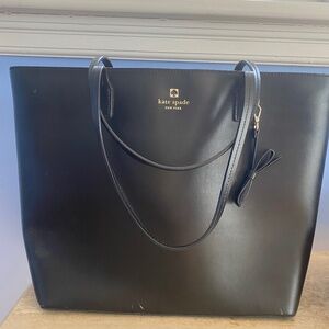 Kate Spade New York leather tote bag purse black